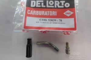 Kit tubetto curvetta 40° carburatore dell'orto PHB