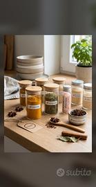 Set 30 Etichette Personalizzabili Spezie Dispensa