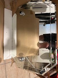 Specchio per bagno con porta luci