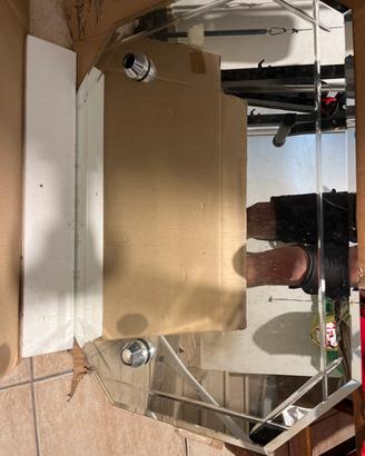 Specchio per bagno con porta luci