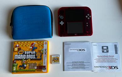 Nintendo 2DS con custodia + gioco