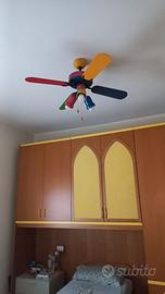 Lampadario con pale per camera bimbi