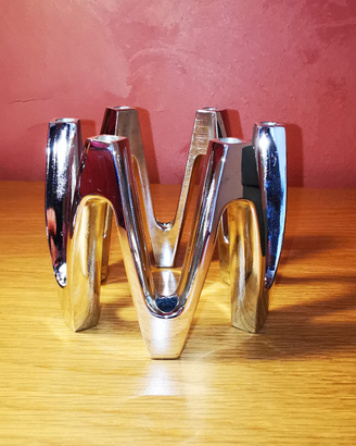 Raro Portacandele, corona in silver vintage Dansk