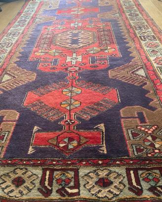 Tappeto turco vintage fatto a mano 220x124
