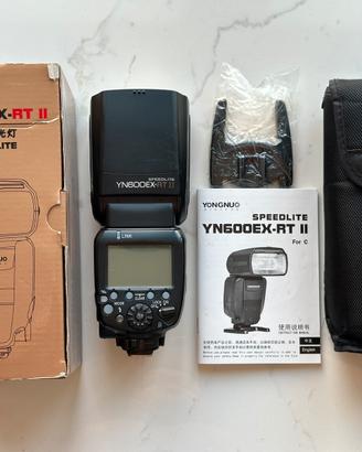 Yongnuo flash YN600EX-RT II per Canon – Completo