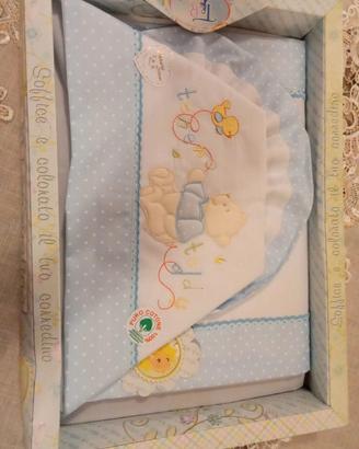 in cotone x lettino con sbarre a scelta 