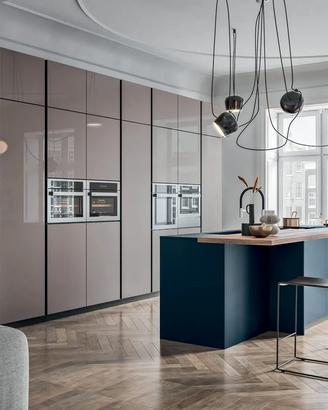 Cucina Ante Vetro - Isola - Dispensa 📏 Lin.3m