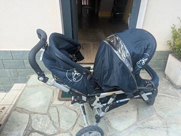 passeggino gemellare Jane tre ruote