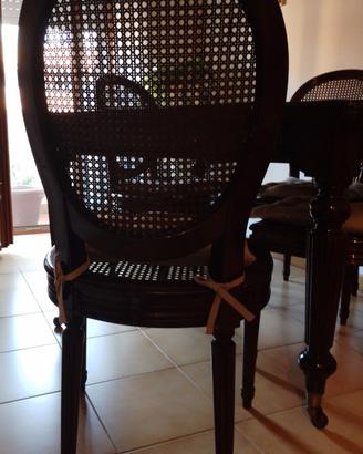 sedie con impagliatura di Vienna 
