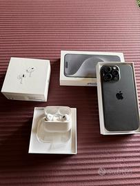 Iphone 15 pro max 256 + cuffie air pods pro