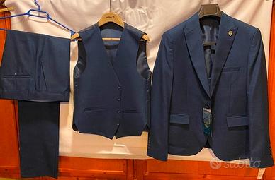 Completo abito classico tre pezzi uomo