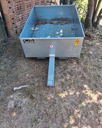carrello traino per trattorino raserba 