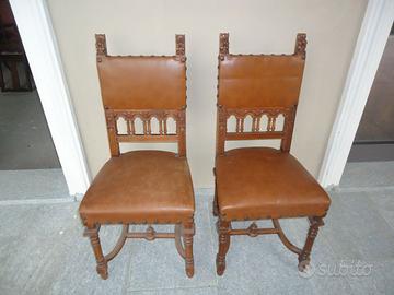 poltroncine in legno