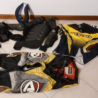 abbigliamento  e protezioni motocross