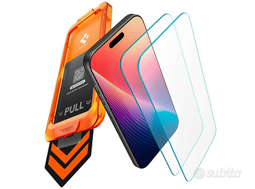 Spigen 2 pezzi vetro temperato iphone 17 pro align