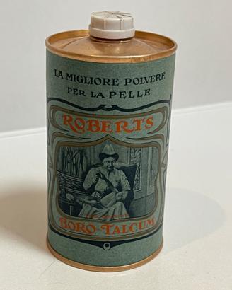 Scatola Roberts Boro-Talcum antica anni 20-30