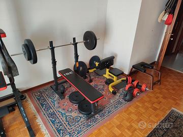 PALESTRA DA CASA COMPLETA – PIU' DI 110KG DI PESI