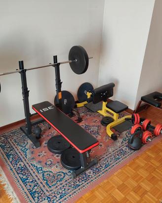 PALESTRA DA CASA COMPLETA – PIU' DI 110KG DI PESI