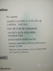Hp desktop i7 12gb ram w11