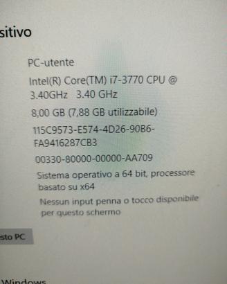 Hp desktop i7 12gb ram w11