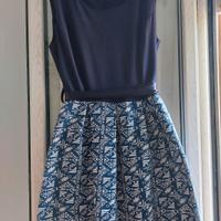 vestito corto colore blu