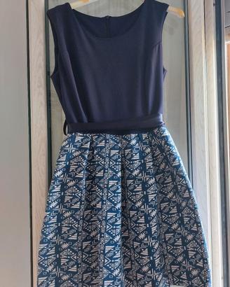 vestito corto colore blu