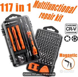 Set di Cacciaviti Magnetici 117 in 1 Torx Phillips