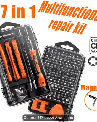 Set di Cacciaviti Magnetici 117 in 1 Torx Phillips