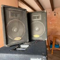 casse subwoofer e amplificatore 