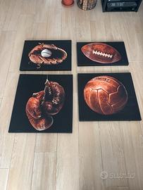 Quadri su tela vintage sport