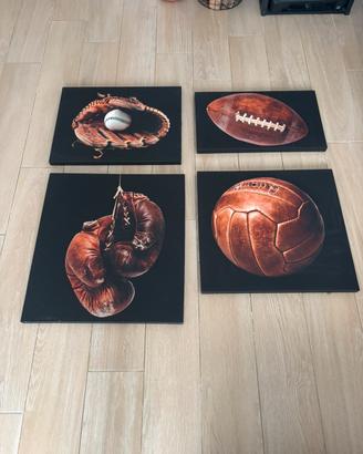 Quadri su tela vintage sport