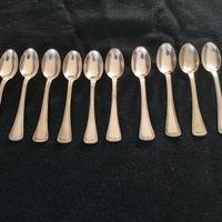 Set. cucchiaini in BAGNO D'ARGENTO 