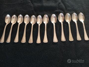 Set. cucchiaini in BAGNO D'ARGENTO 