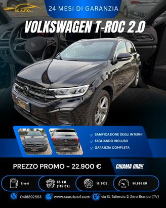 VW T-ROC 2.0 TDI SCR R-Line PREZZO CON FINANZIAMEN