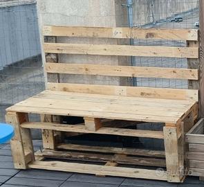 panchine in pallet fatte a mano a domicilio