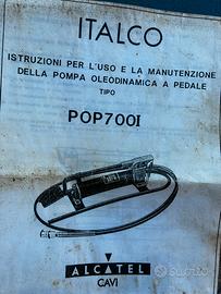 Pompa oleodinamica a pedale