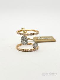 Anello oro 18KT con diamanti ct 0.48 tot. ZOCCAI