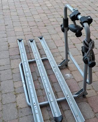 Portabici x auto fuoristrada con ruota di scorta e