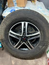 Cerchio lega carthago + pneumatico continental