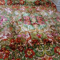 coperta velluto broccato antico con angeli 