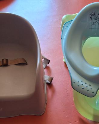 Alzatina da tavolo, riduttore wc e supporto  bagno