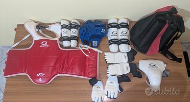 Set di protezioni taekwondo taglia 4 / XL