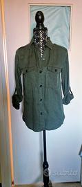Camicia safari Zara verde oliva