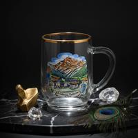 Bicchiere vetro vintage birra Alpi