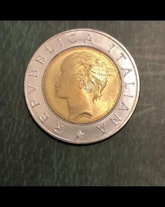 500 lire 1991 bimetallica testa piccola FDC