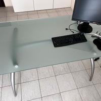 Tavolo Calligaris 180x90 h73.5 vetro temp. opaco