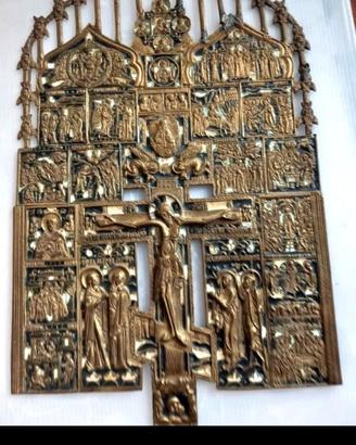 Antica Croce Russa in bronzo