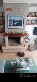 Rivestimento in marmo camino grande