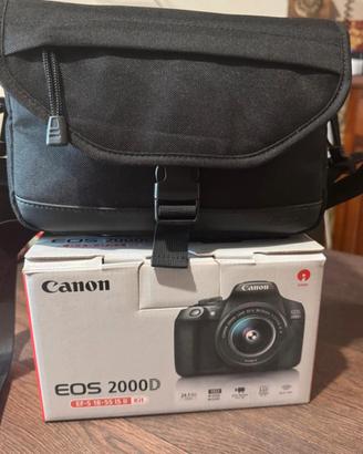 Fotocamera Reflex Canon EOS 2000D + Obiettivo 18-5