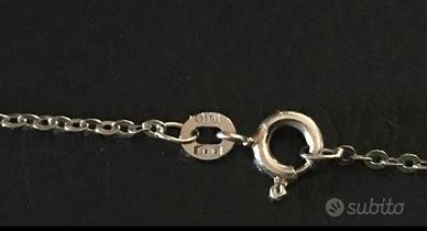 oro bianco 750 18kt collana 